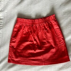 J. Crew Coral Sidewalk Skirt